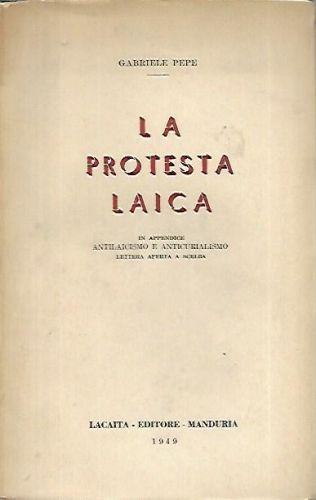 La protesta laica - Gabriele Pepe - copertina