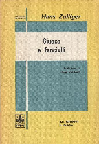 Giuoco e fanciulli - copertina