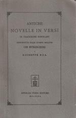 Antiche novelle in versi di tradizione popolare