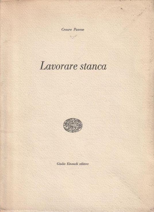 Lavorare stanca - copertina