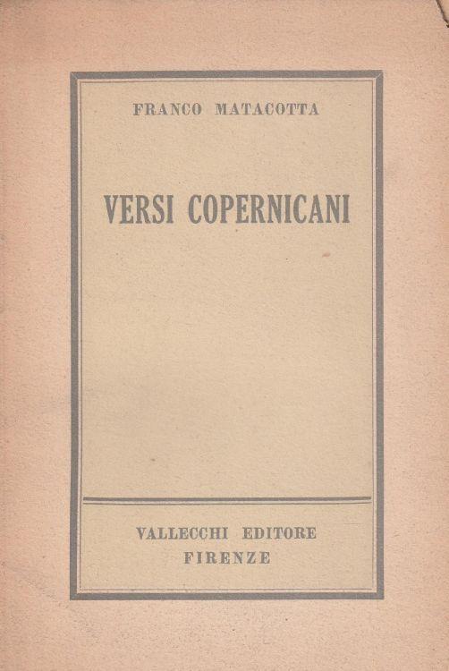 1° Edizione! Versi copernicani - copertina
