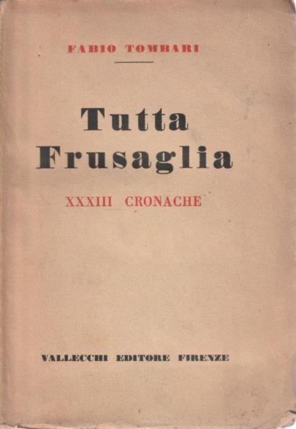 Autografato! Tutta Frusaglia XXXIII cronache - copertina