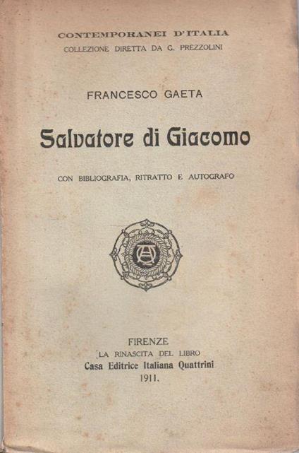 Salvatore di Giacomo - copertina