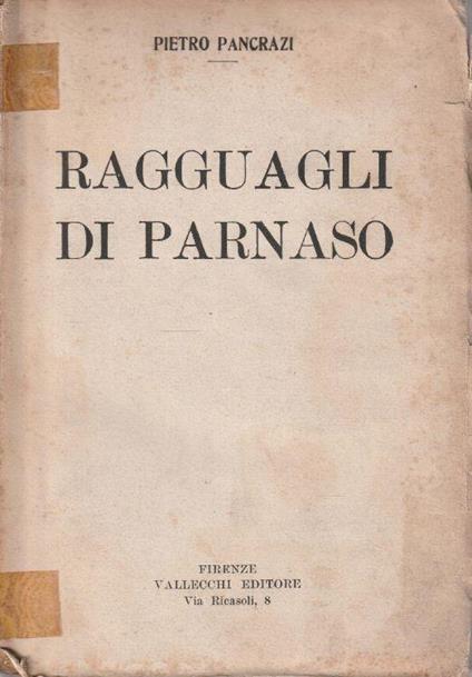 Ragguagli di parnaso - copertina