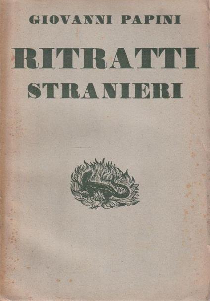 Ritratti stranieri di Papini - copertina