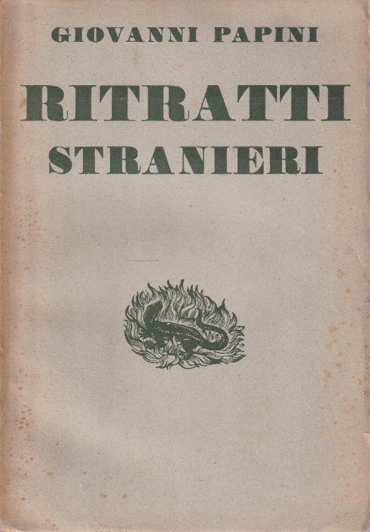 Ritratti stranieri di Papini - copertina