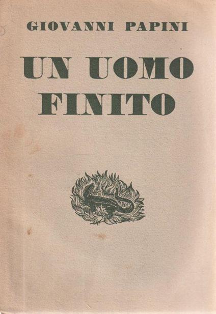Un uomo finito - copertina