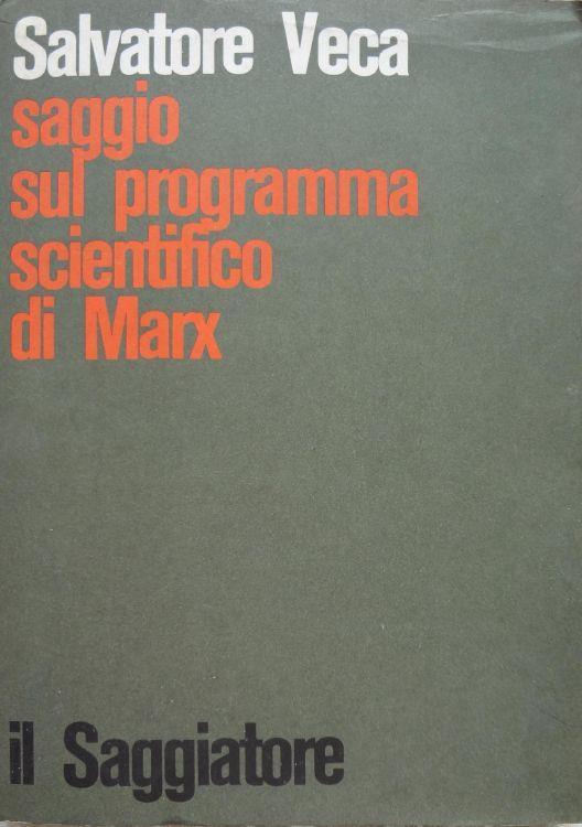 Saggi sul programma scientifico di Marx - copertina