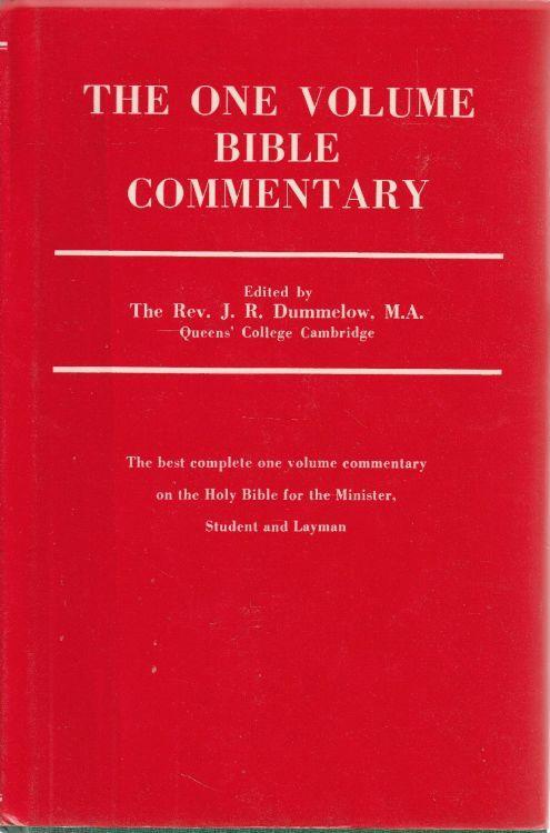 The one volume bible commentary - copertina