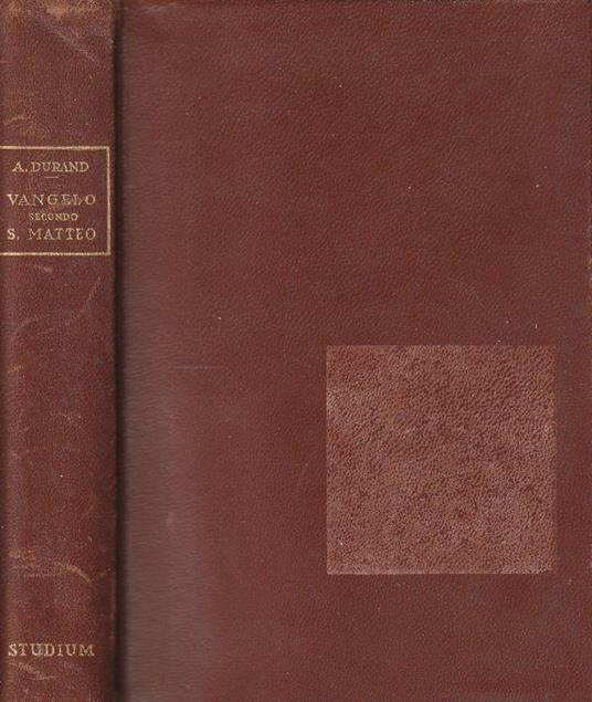 Vangelo secondo San Matteo - copertina
