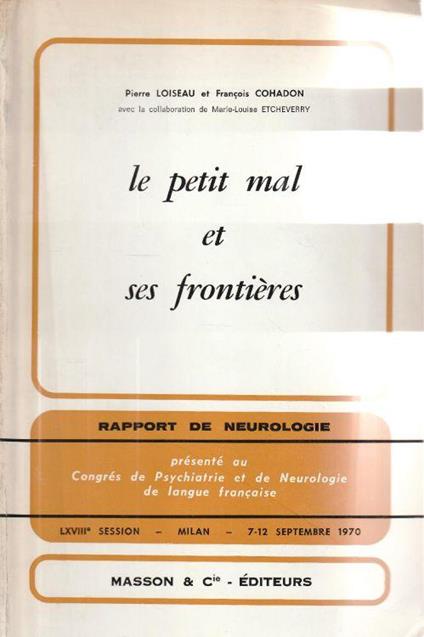Le petit mal et ses frontières - copertina