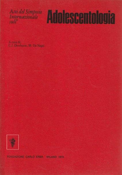 Atti del Simposio Internazionale sull'adolescentologia - copertina