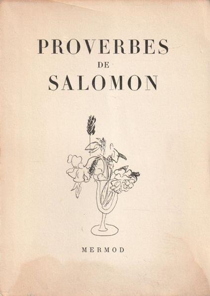 Proverbes de Saomon - copertina