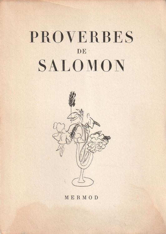 Proverbes de Saomon - copertina
