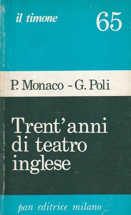 Trent'anni di teatro inglese - copertina