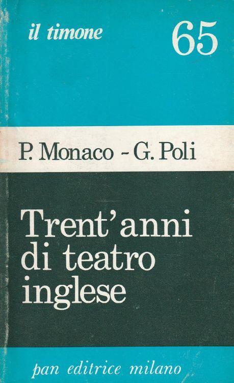 Trent'anni di teatro inglese - copertina