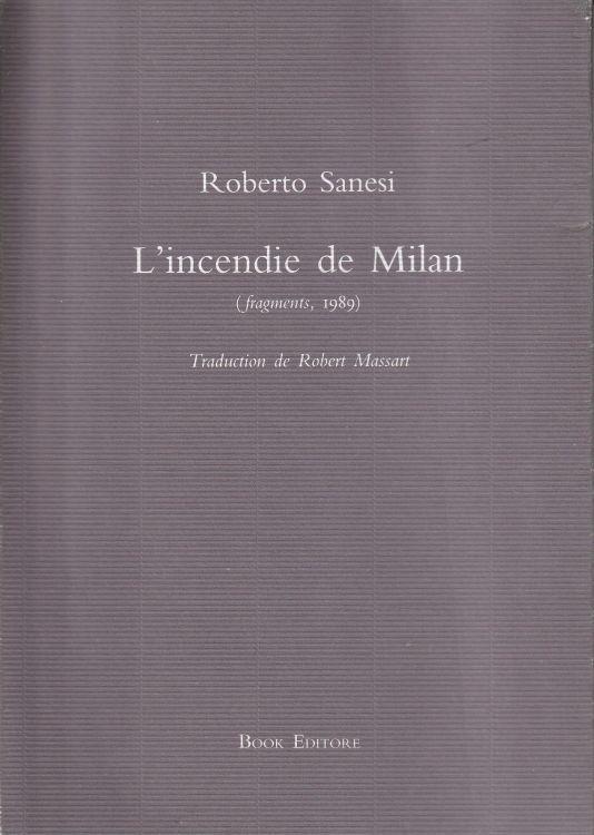 L' incendie de Milan (fragments, 1989) - copertina
