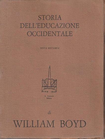 Storia dell'educazione occidentale - copertina