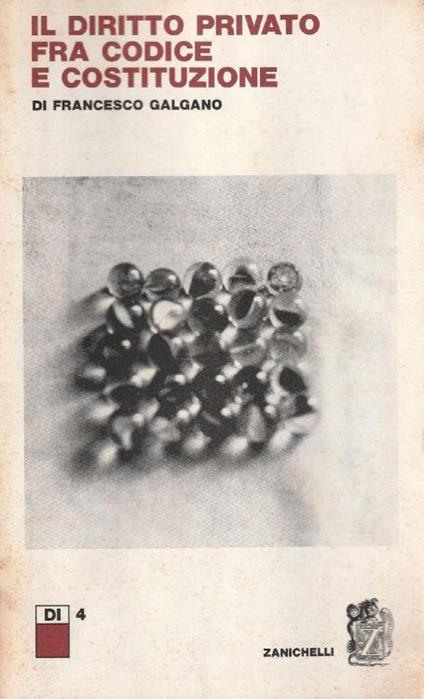 Il diritto privato fra codice e Costituzione - copertina