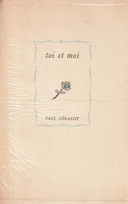 Toi et moi - copertina