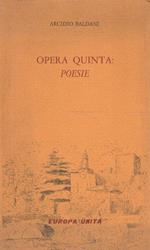 Opera quinta : poesie