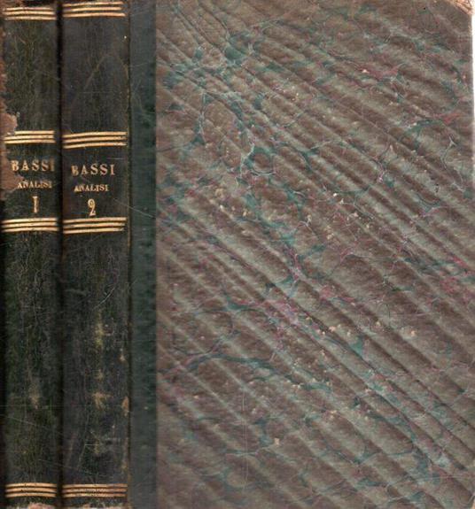 Analisi del Diritto Pubblico Ecclesiastico (2 Vol.) di: Bassi, F. - copertina