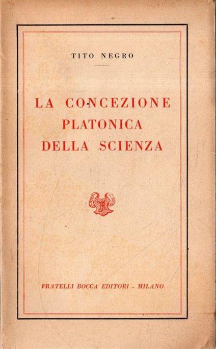 La Concezione Platonica della Scienza - copertina