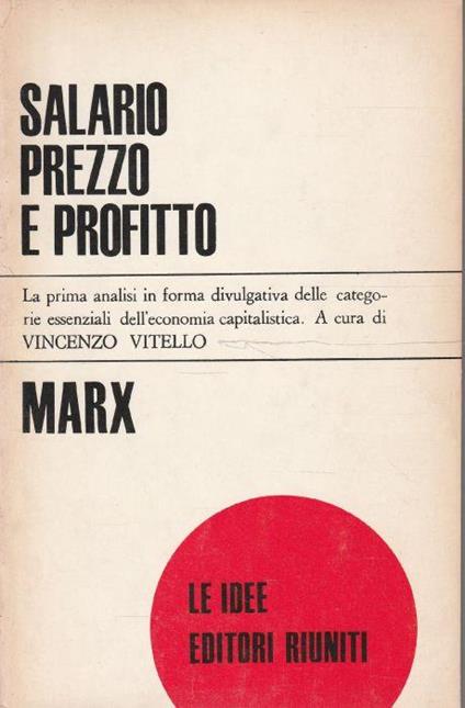 Salario, prezzo e profitto - Karl Marx - copertina