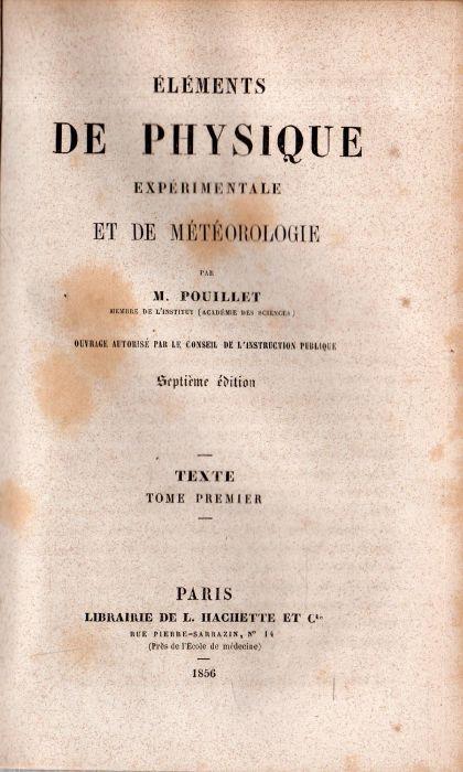 Eléments De Physique - copertina