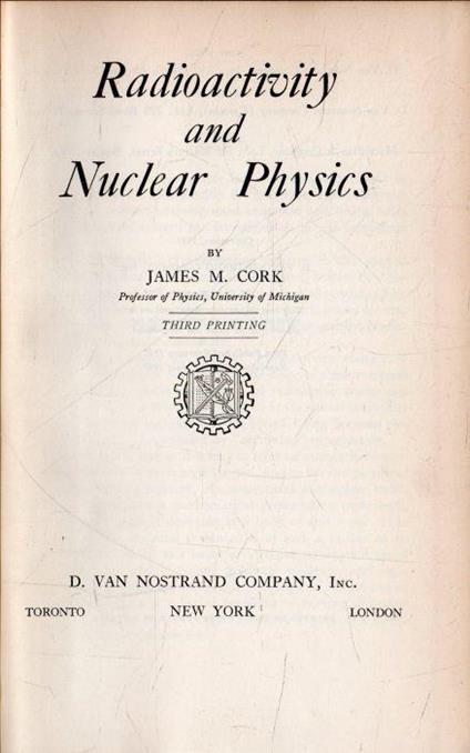 Radioactivity and Nuclear Physics - copertina