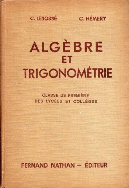 Algèbre et Trigonométrie - copertina