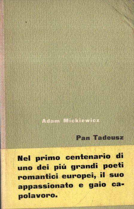 Pan Tadeusz - Adam Mickiewicz - copertina