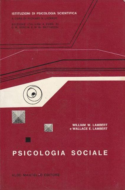 Psicologia sociale - copertina