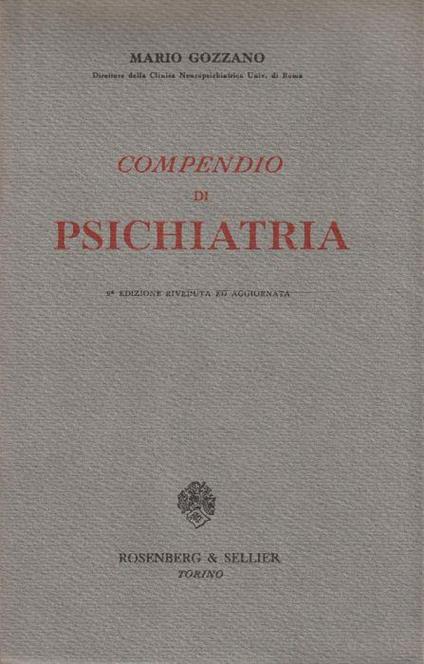 Compendio di psichiatria - copertina