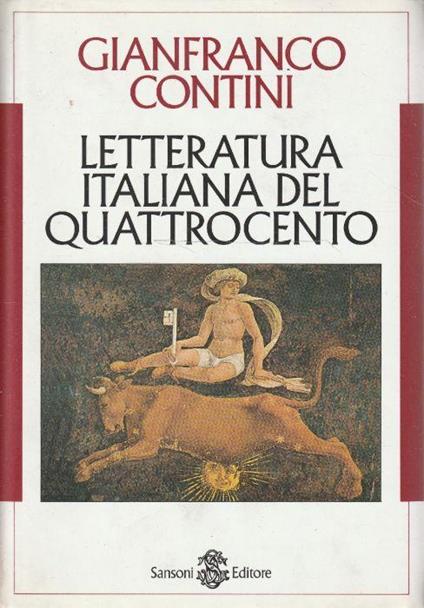 Letteratura italiana del Risorgimento - Gianfranco Contini - copertina
