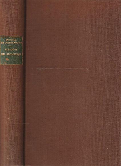 Éléments de geometrie - copertina