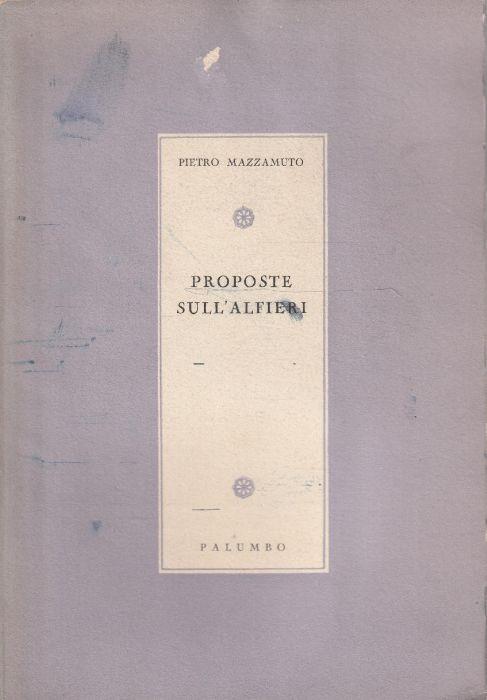 Proposte sull'Alfieri - copertina
