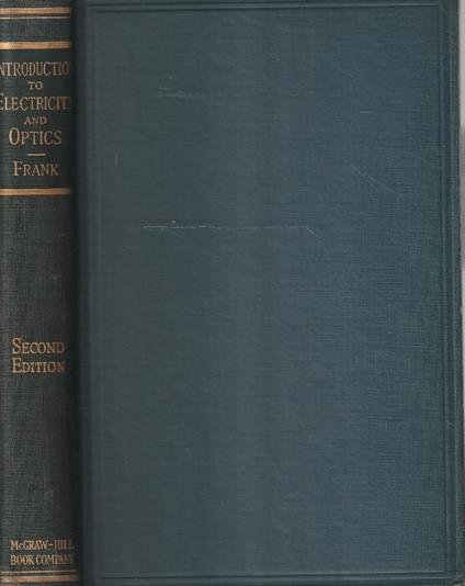 Introduction to Electricity and Optics - copertina