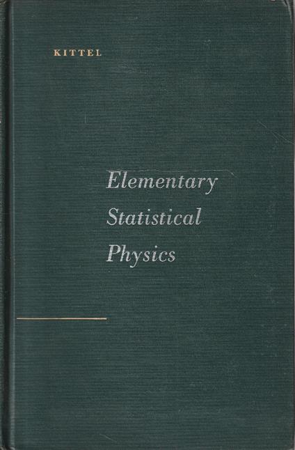 Elementary Statistical Physics - copertina