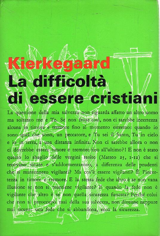La difficoltà di essere cristiani - Sören Kierkegaard - copertina