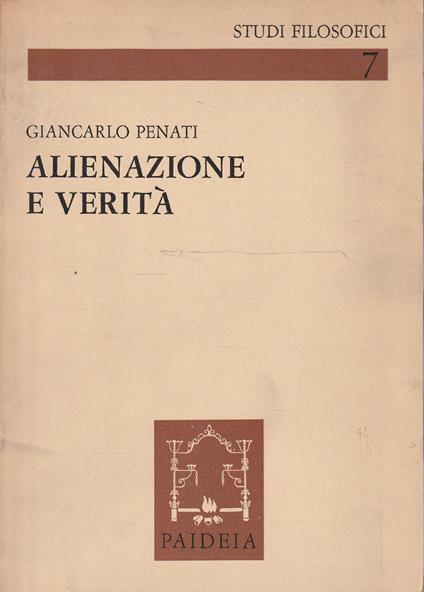 Alienazione e verità di: G. PENATI - copertina