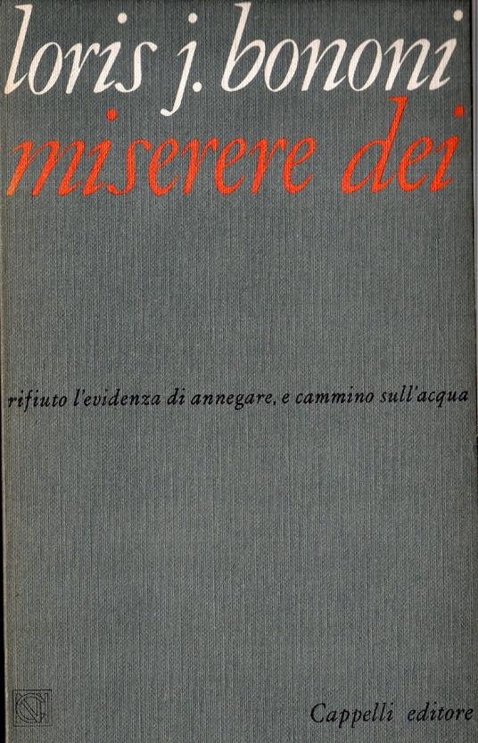 Miserere Dei - Loris J. Bononi - copertina