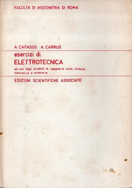 Esercizi di Elettrotecnica - Aldo Capasso - copertina
