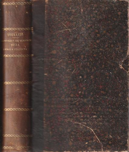Nuovo dizionario dé sinonimi della lingua italiana - Niccolò Tommaseo - copertina