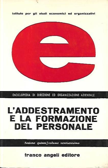 L' addestramento e la formazione del personale - Aldo Canonici - copertina