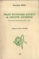 Droit-Économie-Société de l'Égypte Ancienne