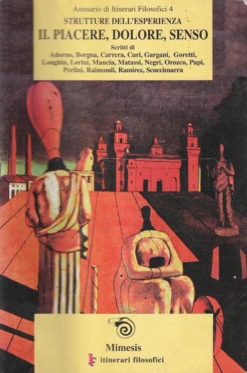 Strutture dell'esperienza 2: Piacere, dolore, senso - copertina