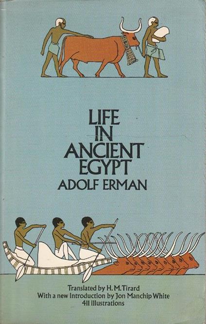 Life in ancient Egypt - Adolf Erman - copertina