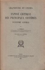 Grandeurs et Unités. Expose Critique des Principaux Systèmes - Système Giorgi