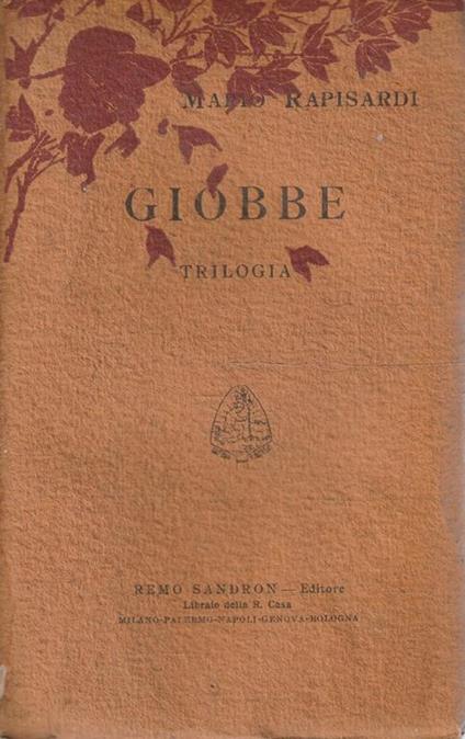 Giobbe trilogia di Mario Rapisardi (1884) - copertina